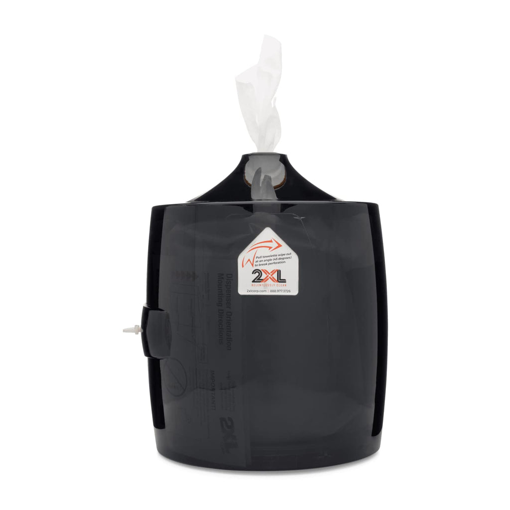 2XL, TXLL80, GymWipes Touchless Dispenser, 1 Each, Smoke Gray, 11"" x 13.5"" x 11"