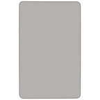 Flash Furniture Wren Mobile 30''W X 72''L Rectangular Grey Hp Laminate Activity Table - Height Adjustable Short Legs