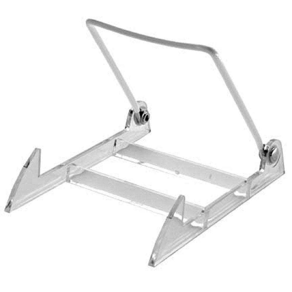 12-Pack - Gibson Holders 2PL Medium Display Stand - Clear Base/White Wire