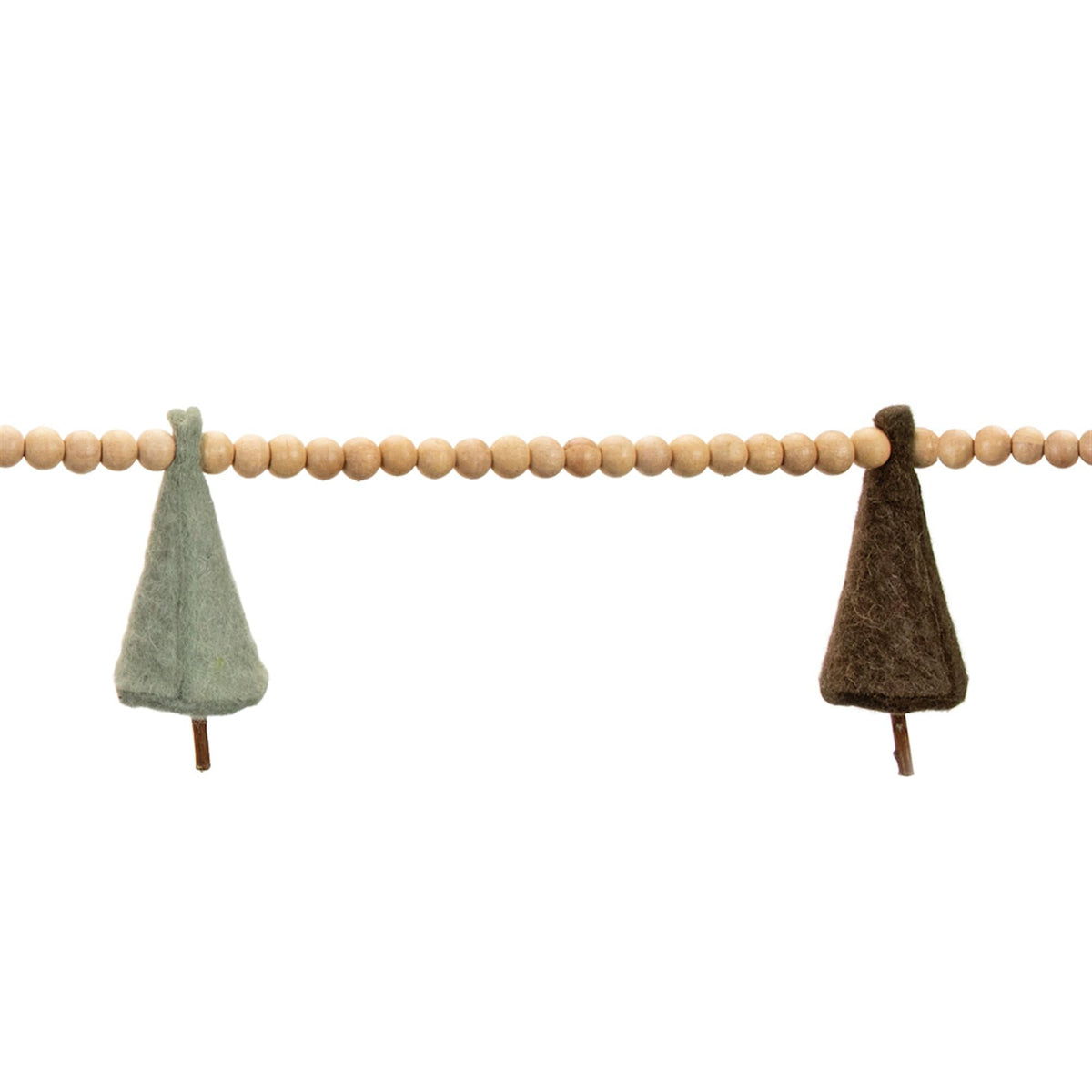 Felt Pine Tree Artificial Christmas Garlands - 5.5' x 4.75' - Unlit - Set of 2
