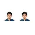 US Online Passport photo prints 2x2 inch, VISA, Citizenship, Immigration, Work Photos, green card photo (2 * 2 inch (2 pictures 