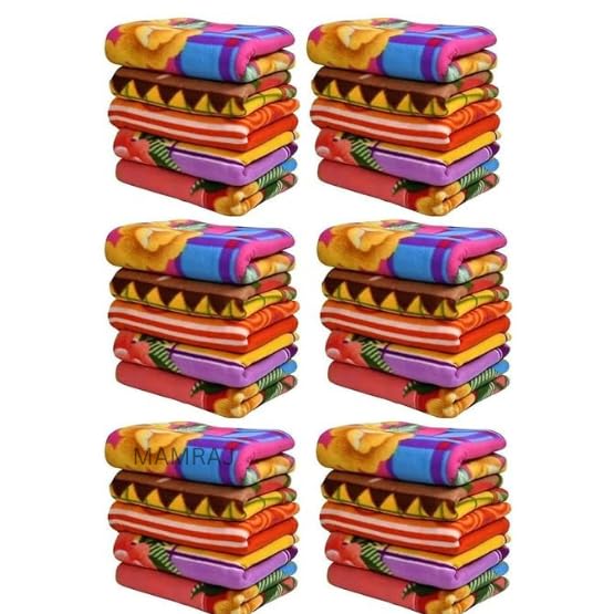 MAMRAJ Stylish Polar Fleece Single Bed AC Fleece Wool Blanket  58x88 Inch || Skin Friendly || Multicolour || Set of 20 ||