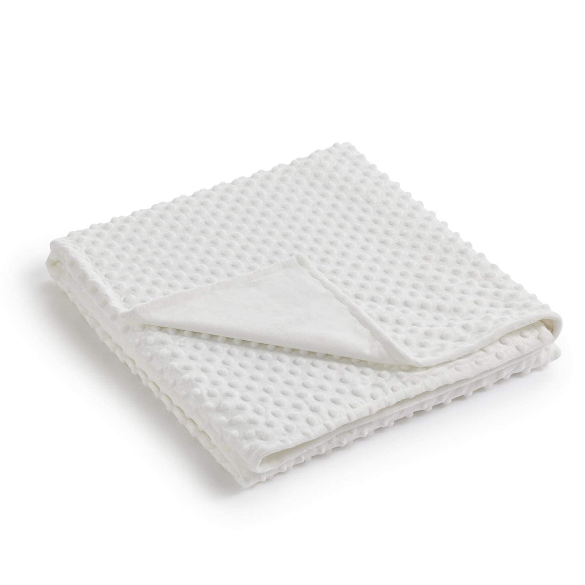 Relaxblanket 60'X80' Duvet Cover For Weighted Blanket | Premium Super Soft Minky Dot | White