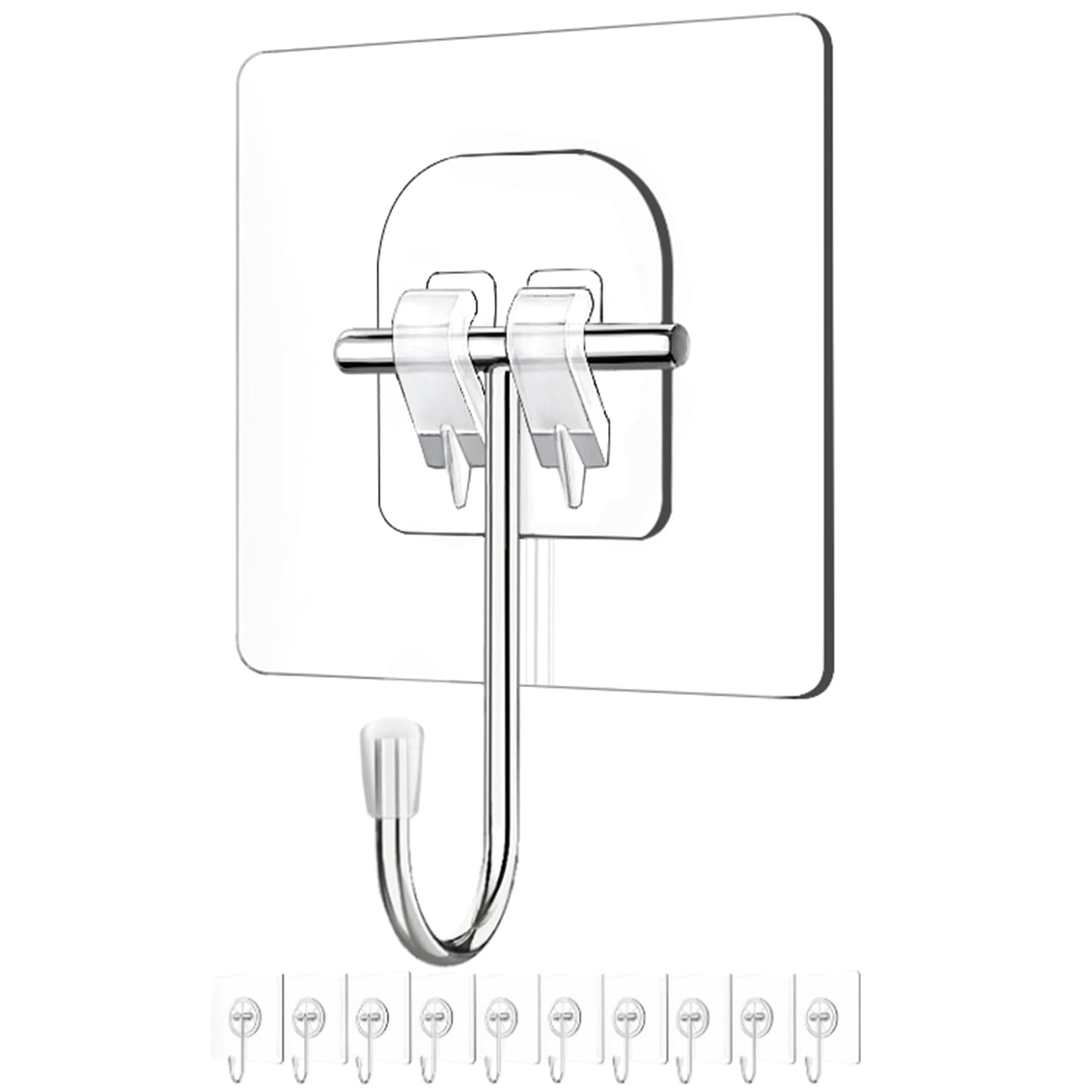 Wreath-Hangers-for-Front-Door,Large Clear Wreath-Door-Hanger-Easter-Christmas-Halloween-Decorations,60lb Over-The-Door-Hooks Gla
