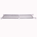 BAOYOUNI Tension Shelf Adjustable Closet Rod Space Saving Wardrobe Clothes Dividers Ivory, 33.07-46.26 Inches