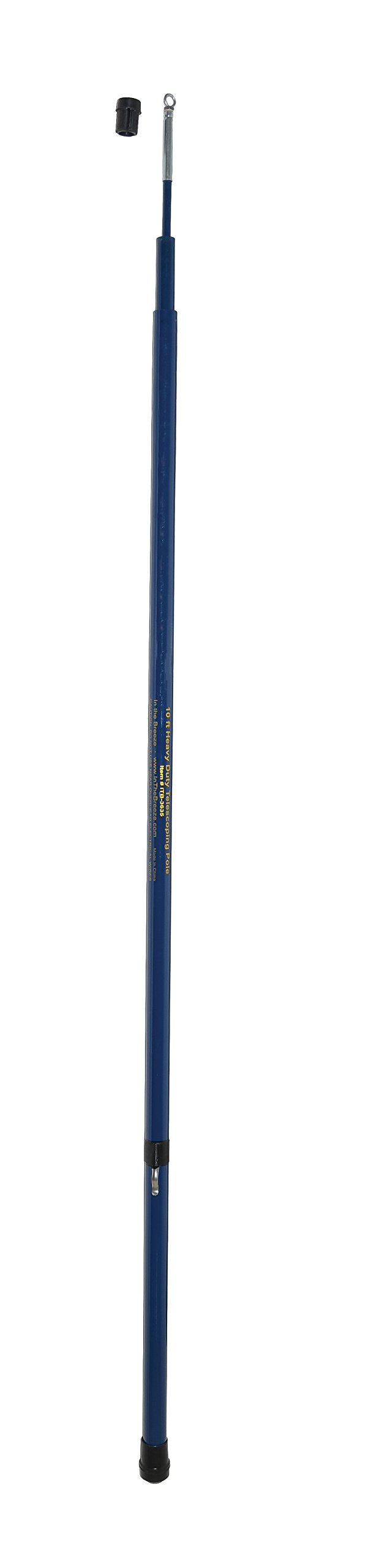 In The Breeze 3635 - 10-Foot Heavy Duty Telescoping Pole - Outdoor Fabric Decor Pole, Easy Assembly