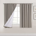 H.Versailtex Full Blackout Curtain Panels For Bedroom Thermal Insulated Window Covers For Kitchen Complete Blackout Rod Pocket D