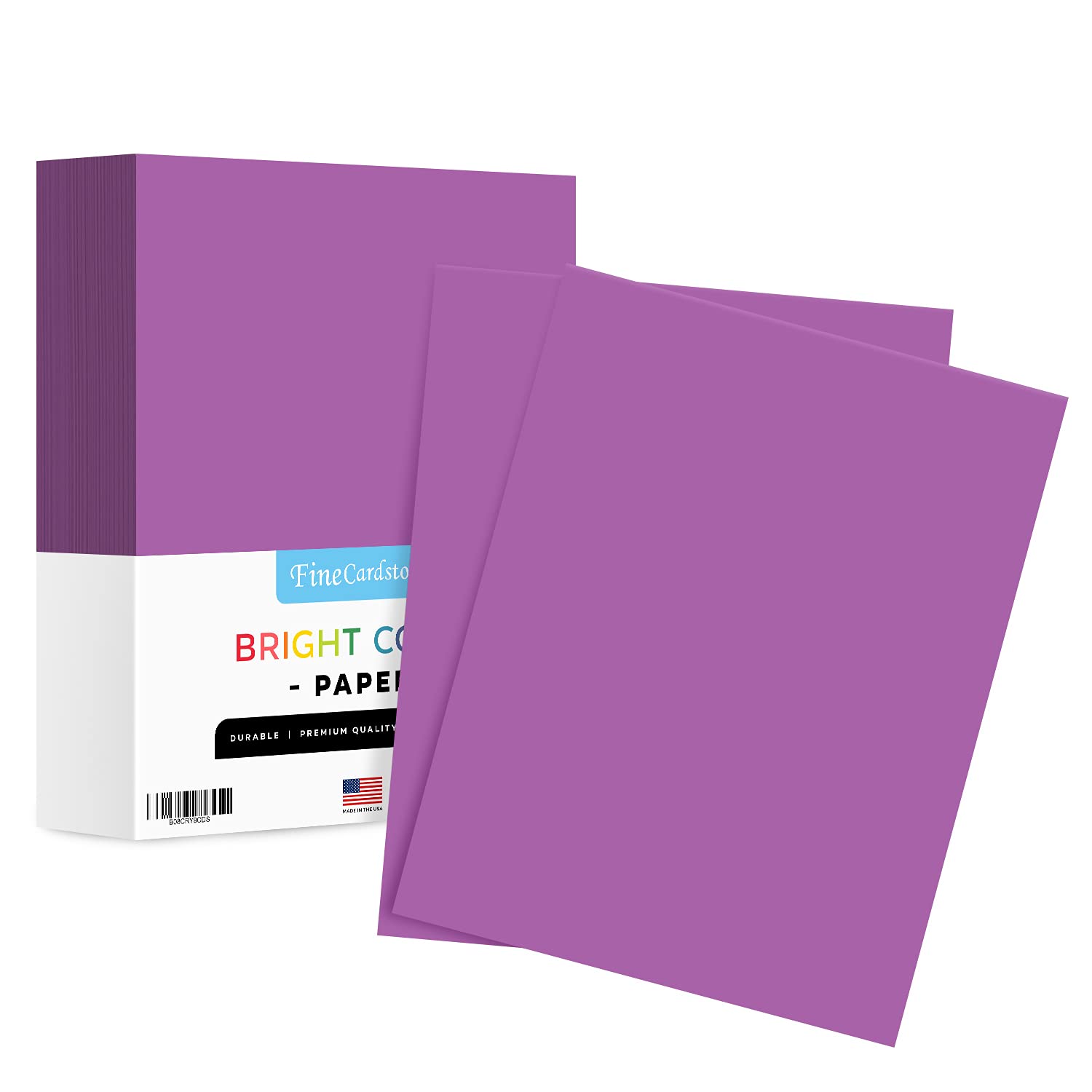 8.5 X 11 Violet Neon Bright Fluorescent Colored Paper | 20Lb Bond (75Gsm) Paper | 500 Sheets - 1 Ream