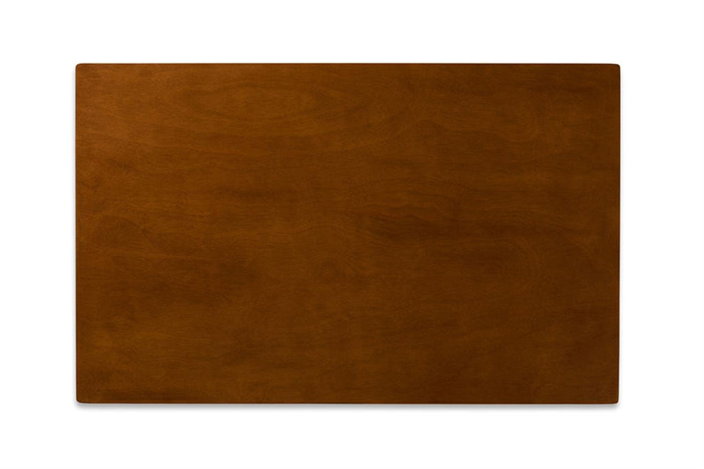 Baxton Studio Damara Mid-Century Modern Sand Fabric Upholstered and Walnut Brown Finished Wood 5-Piece Dining Set