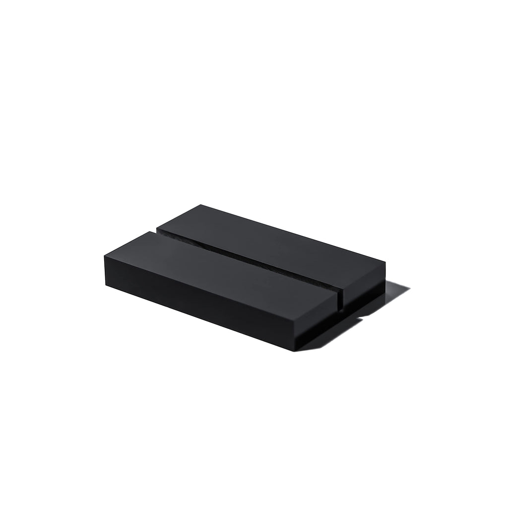 Uniqooo 3' Black Acrylic Stand | 20 Pack 3Mm Slot Wedding Sign Holders, Perfect For Wedding, Table Number, Exhibition, Office,
