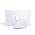 Sleep Better With White Cotton Pillowcases Set Of 4 - Queen Size Pillow Cases With Zipper 400 Thread Count Cooling & Breathable