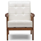 Baxton Studio Mid-Century Masterpieces Club Chair, White (Togo CC-109-545)