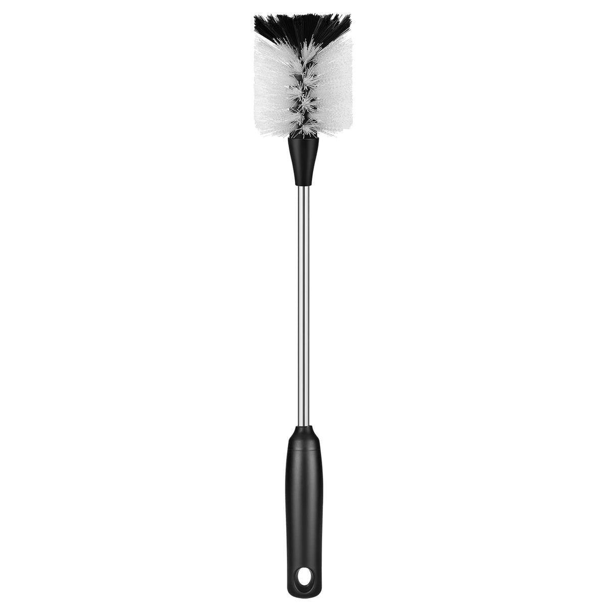 Purtribe Water Bottle Cleaning Scrubbing Brush with 2 Replaceable Bottle Brush Heads, Compatible with Sport Bottles, Tumblers, W
