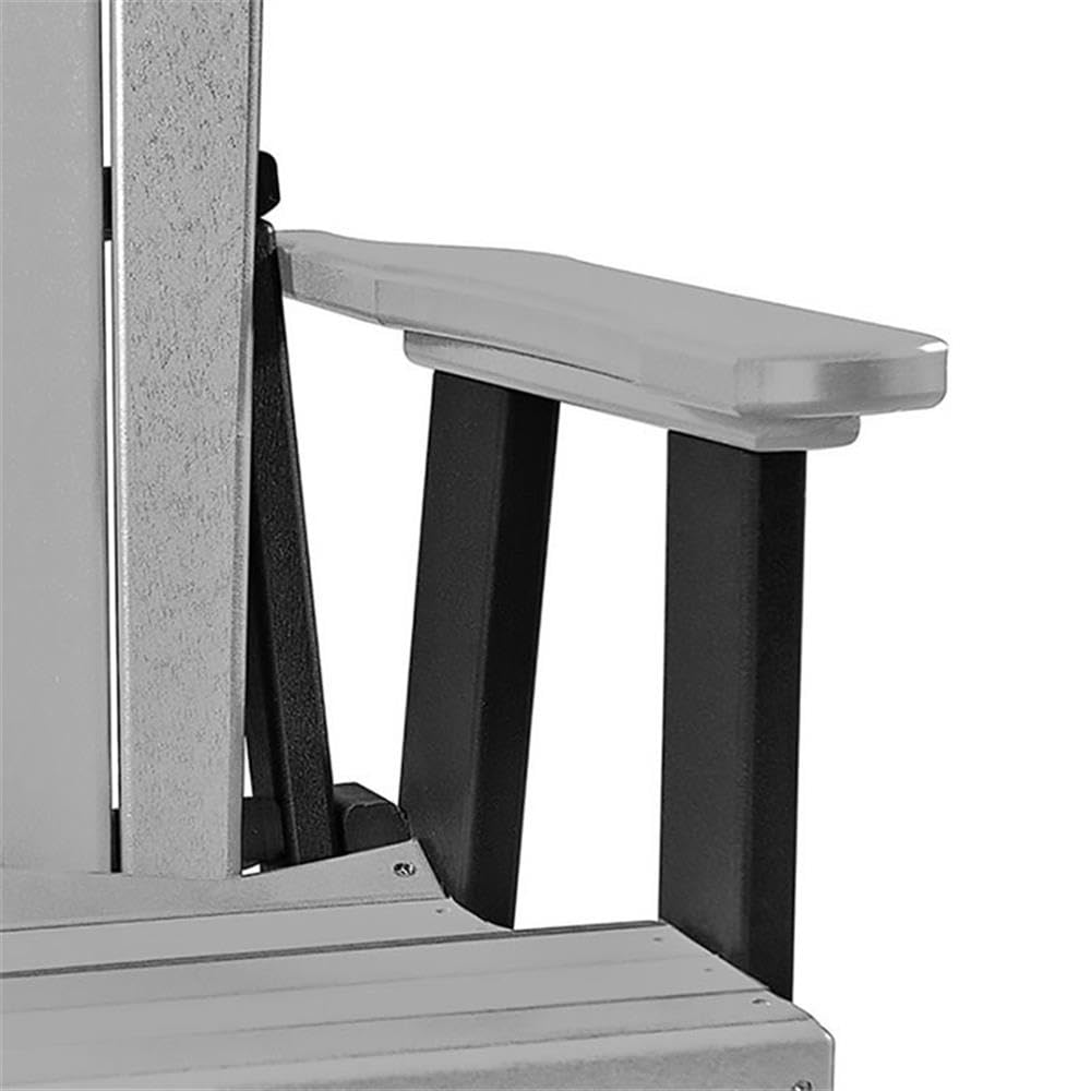 American Furniture Classics 511LGB Fan Back Chair, Gray and Black