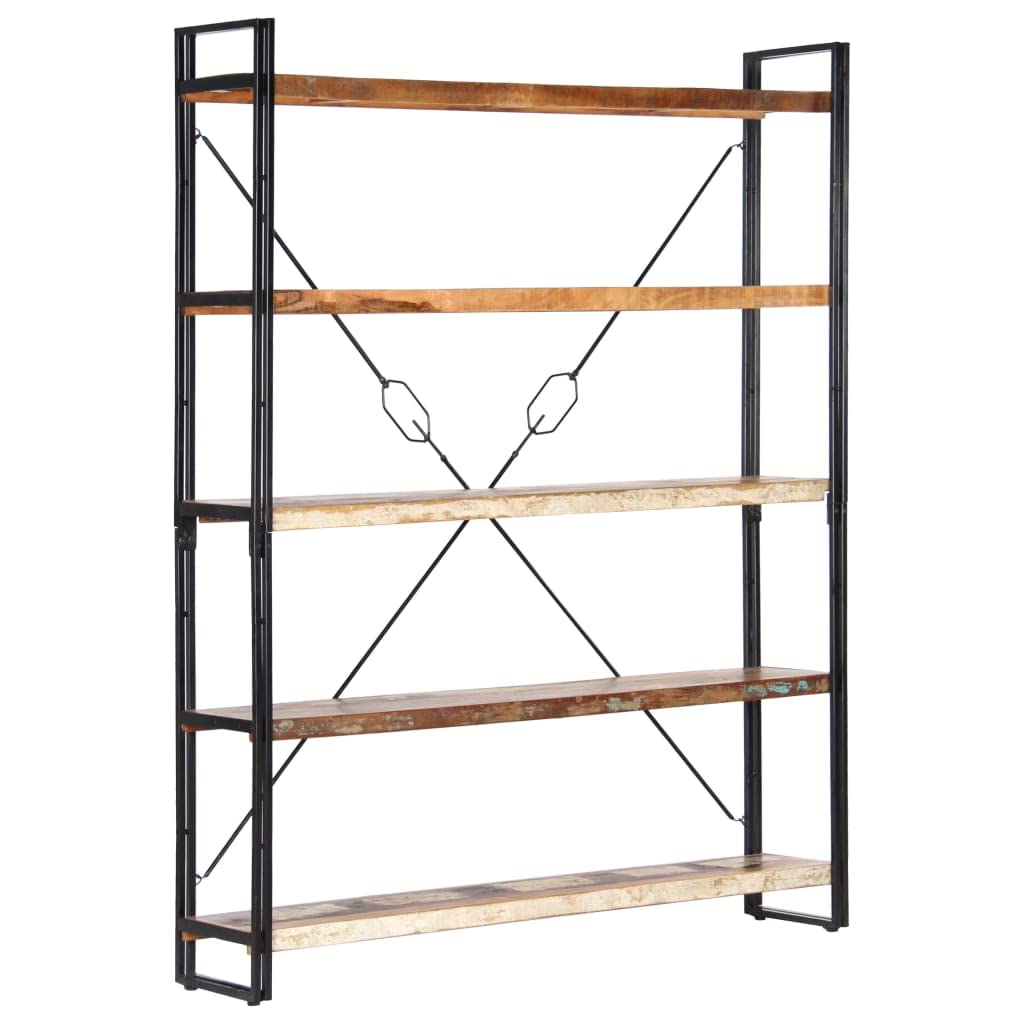 5-Tier Bookcase 55.1&quot;x11.8&quot;x70.9&quot; Solid Reclaimed Wood