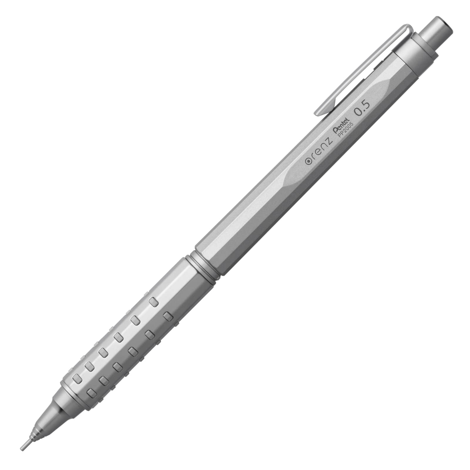 Pentel Orenz At Xpp2005-Z Mechanical Pencil, 0.02 Inches (0.5 Mm), Silver