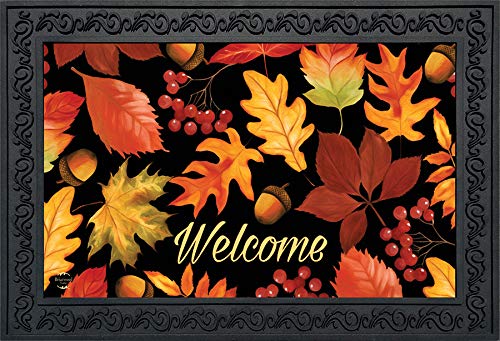 Briarwood Lane Fall Leaves Welcome Doormat Autumn Indoor/Outdoor 30' X 18'