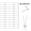 Yeachlaing White Jewelry Price Labels,Any Pen Will Not Be Smeared,No Glue In The Middle Folding Part,Suitable For Jewelry Handic