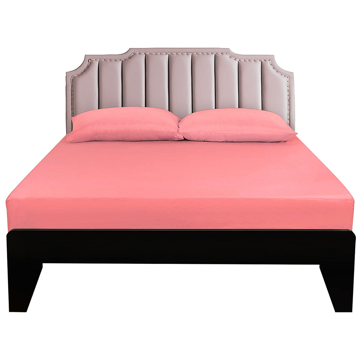 Lirex Fitted Sheet, Twin Xl Size 100% Egyptian Cotton 300 Thread Count Soft Breathable Fitted Sheet, Fuchsia Pink