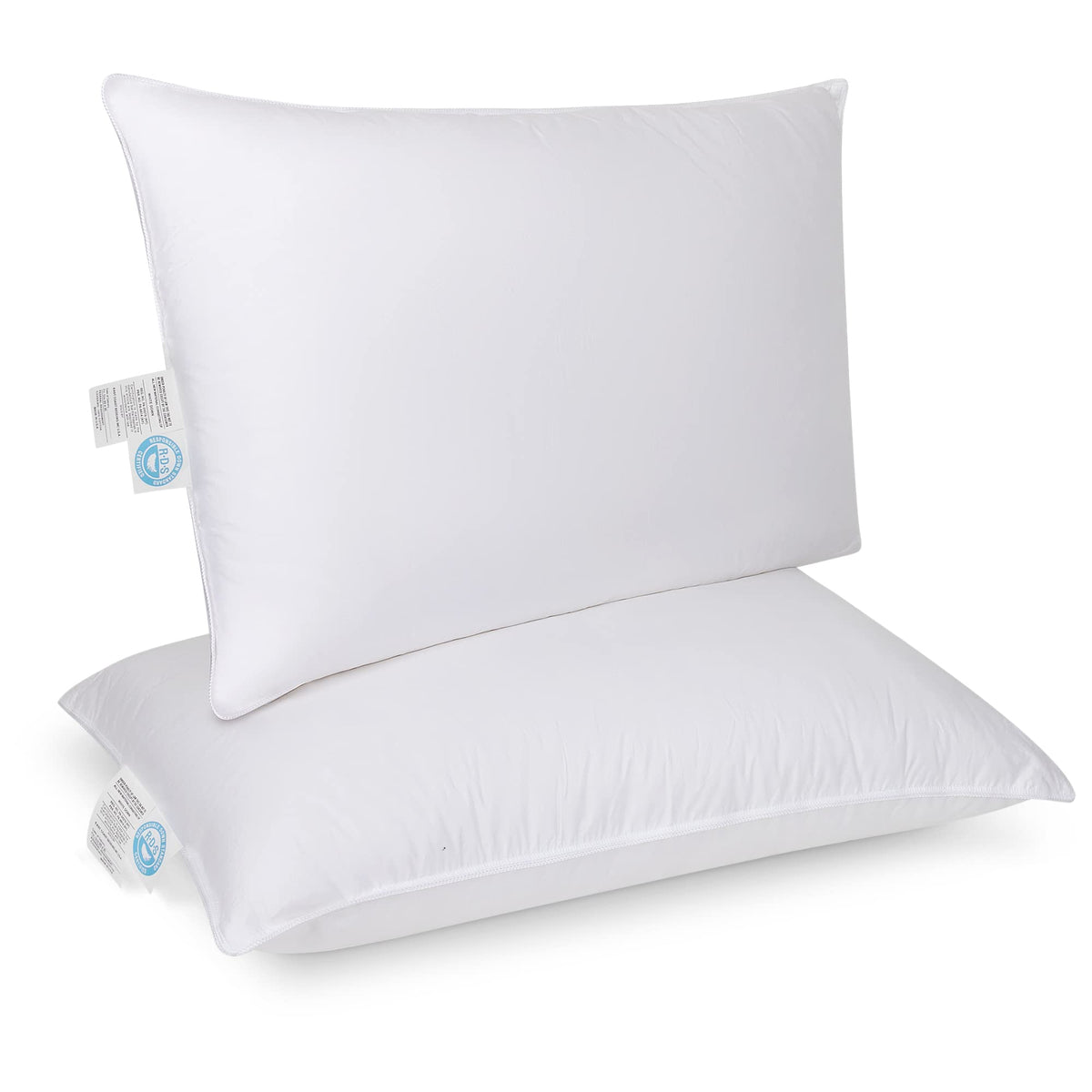 East Coast Bedding Queen Size Elite Premium Down Dream - Queen Pillow Firm And Fluffy Down Pillow, 600 Fill Power 20X30 Inch Goo