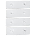 AKTECKE Shower Caddy Adhesive Replacement, No Drilling Transparent Adhesive Wall Hooks for Corner Shower Organizer, Waterproof A