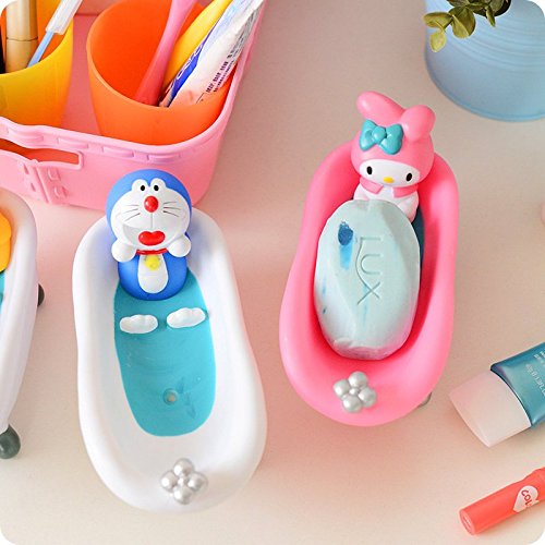 Jagmag Cartoon Bathtub Soap Box/Soap Dish/Soap Stand Bathroom/Soap Case Melody