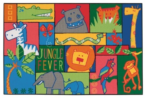 Carpets for Kids KID$Value Rugs Collection 48.33 Jungle Fever 4ft x 6ft Rectangle