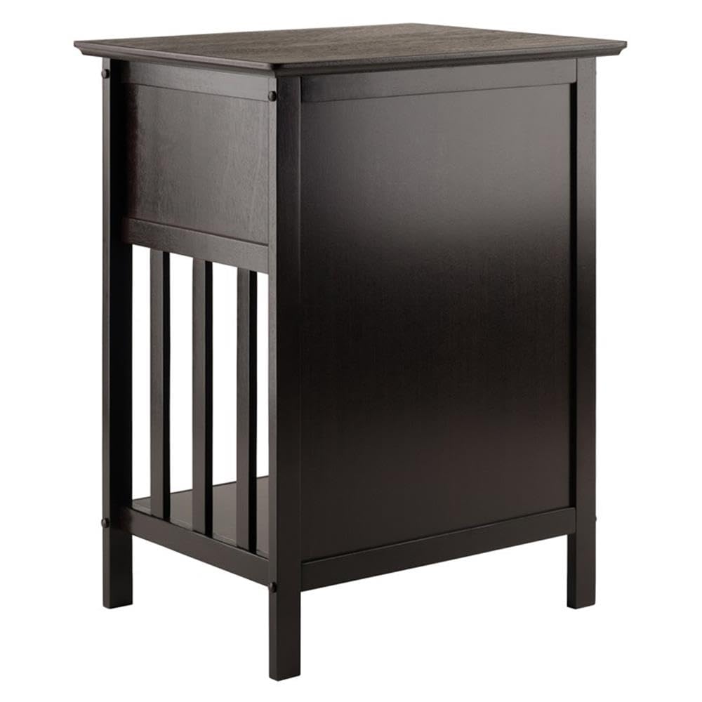 Winsome Marcel Accent Table, Coffee, 18.9 x 14.96 x 25