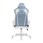 Techni Sport 17" Modern Fabric Ergonomic Gaming Chair in Blue/White