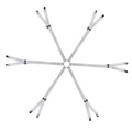 Eopocdor Bed Sheet Straps Adjustable,Metal Fasteners,6 Sides for Full,Queen,King Twin,Any Size Bed (White)
