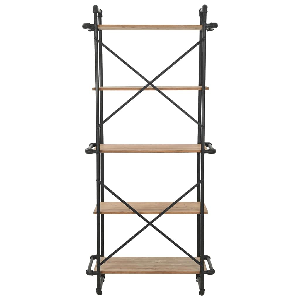 vidaXL Bookshelf Wall Bookcase Storage Standing Shelf - Thumbnail 2