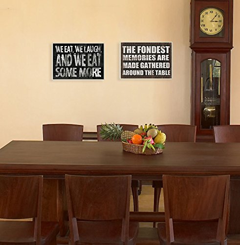 Stupell Home D  Cor The Fondest Memories Kitchen Wall Plaque, 10 X 0.5 X 15, Proudly Made In Usa