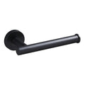 USHOWER Matte Black Toilet Paper Holder, Wall-Mounted Toilet Roll Holder for Bathroom, Durable SUS304 Stainless Steel, Modern St