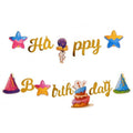 NEEYATI Happy Birthday Banner Bunting with Cake Star Birthday Cap Happy Birthday Decoration/Happy Birthday Banner/Banner for Bir