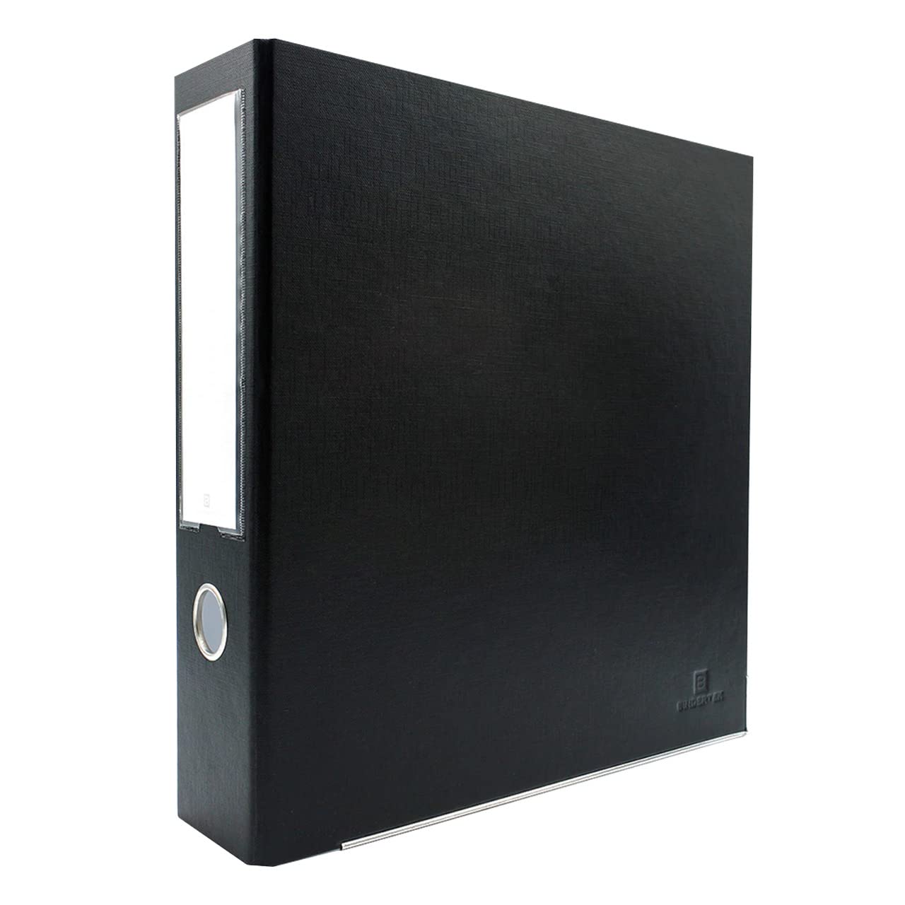 Bindertek 3-Ring 3-Inch Premium Linen Textured Binder, Black (3Efn-Bk)