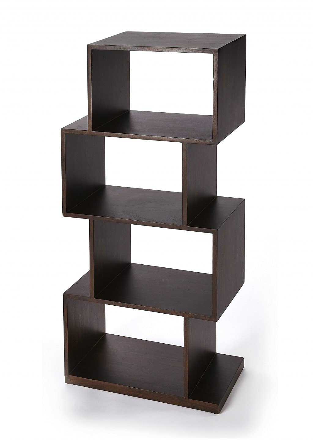 HomeRoots Dark Brown Mango Wood Stockholm Coffee Etagere