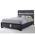 Acme Naima Queen Bed with Storage in Black