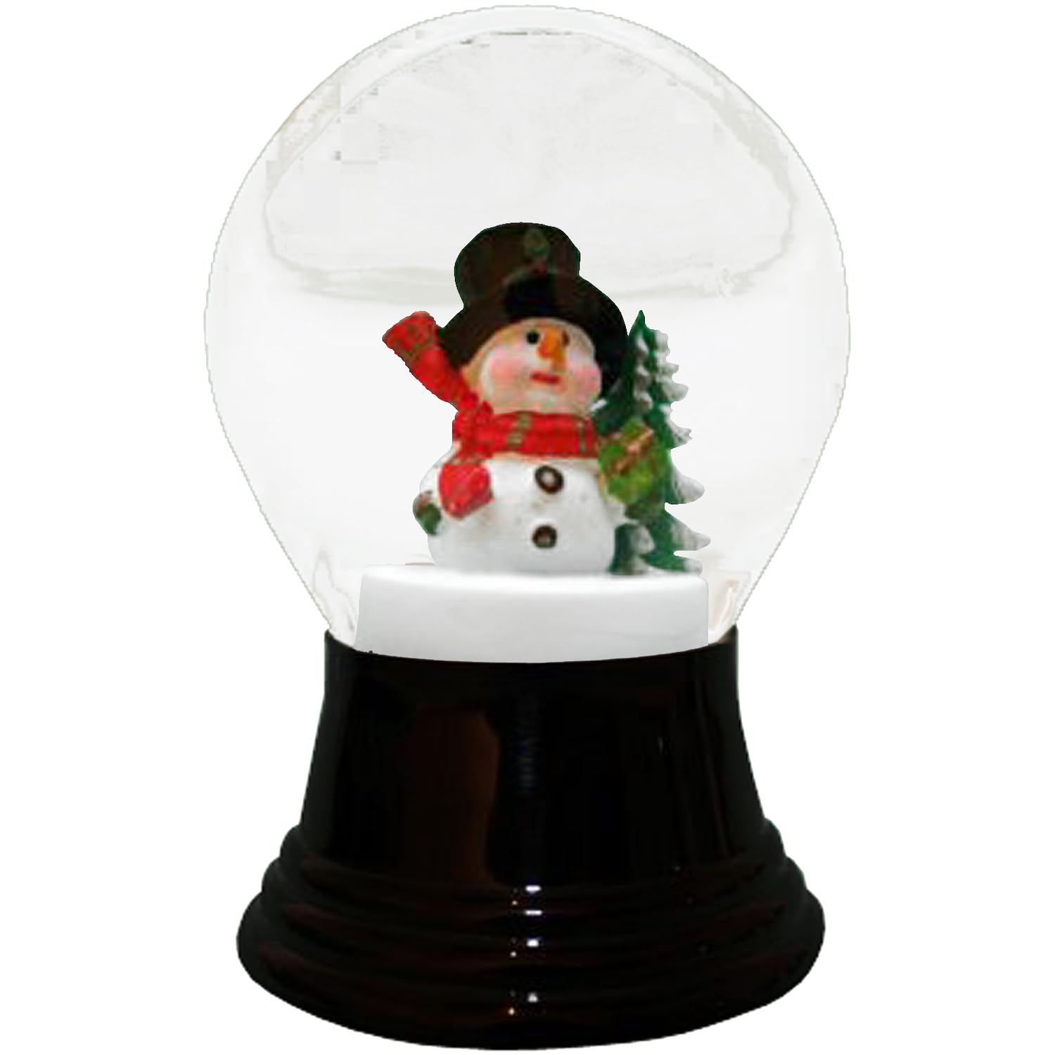 Alexander Taron Importer Pr1551 Perzy Snowglobe, Medium Snowman W/Scarf-5&quot; H W X 3&quot; D, White