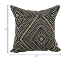 Blazing Needles Square Jacquard Throw Pillows, 17", Tupelo Earth 2 Count