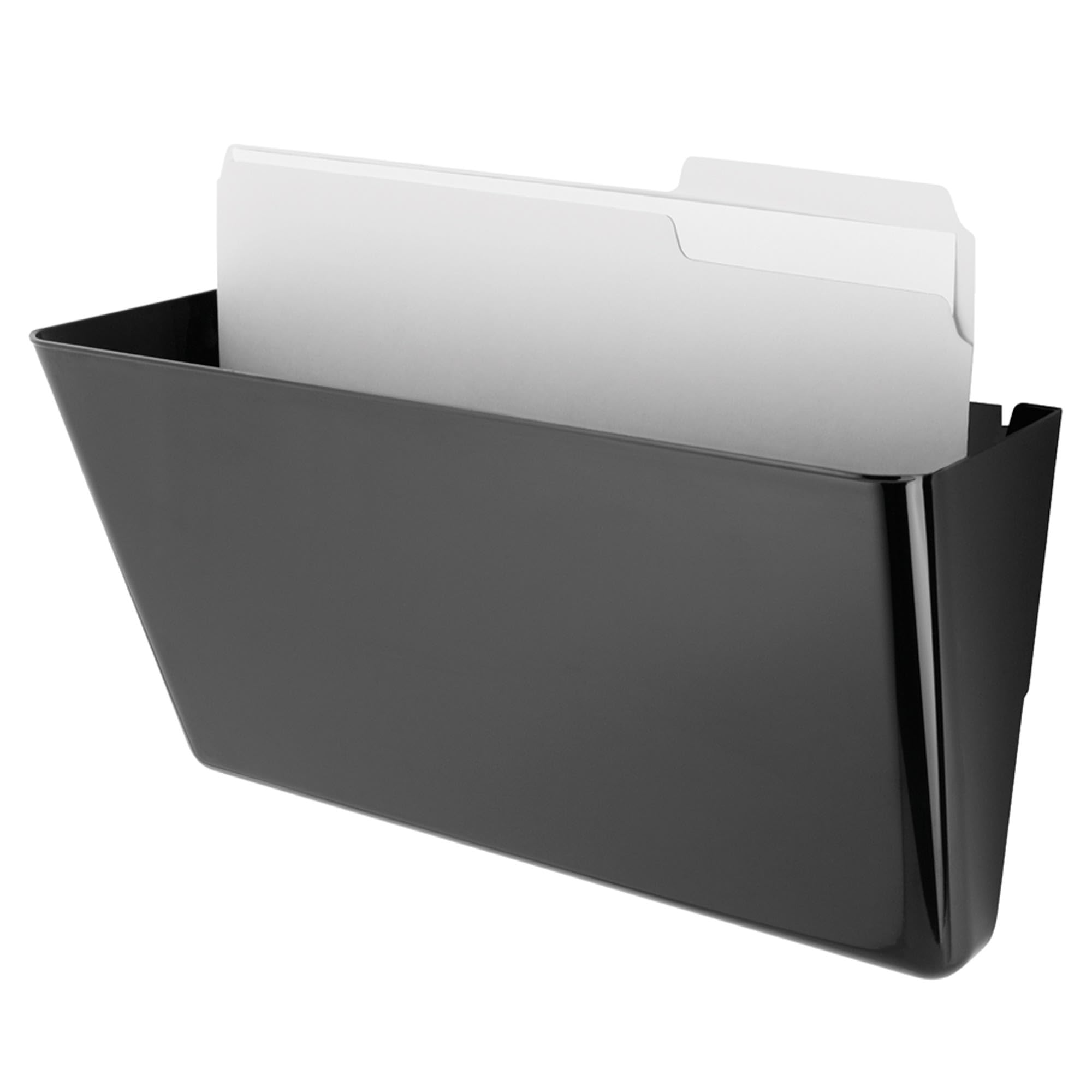 Brenton Studio Magnetic Wall Pocket, Letter Size, Black, 59767