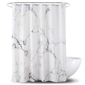 YOSTEV Marble Bathroom Shower Curtain,Grey and White Fabric Shower Curtain with Hooks,Unique 3D Printing,Decorative Bathroom Acc