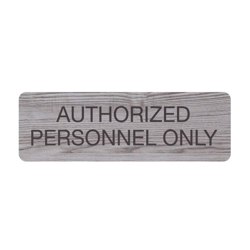 Sblabels Authorized Personnel Only Indoor Easy Adhesive Mount Door And Wall Sign For Restaurants And Small Businesses 3' X 9'