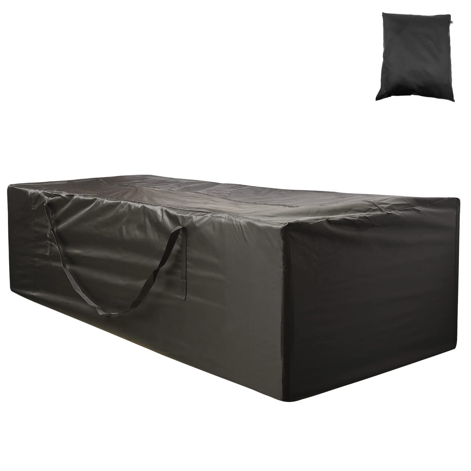 Kockabc Outdoor Cushion Storage Bag 1 Pcs, 68' Outdoor Pillow Storage Bag With 2 Handles, Extra Large Opening Waterproof Zipper
