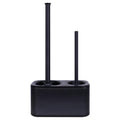 Blue Donuts Toilet Brush and Plunger Set with Holder, Sleek Minimalist Modern Oil Rubbed Bronze Bathroom Accessories Toilet Plun