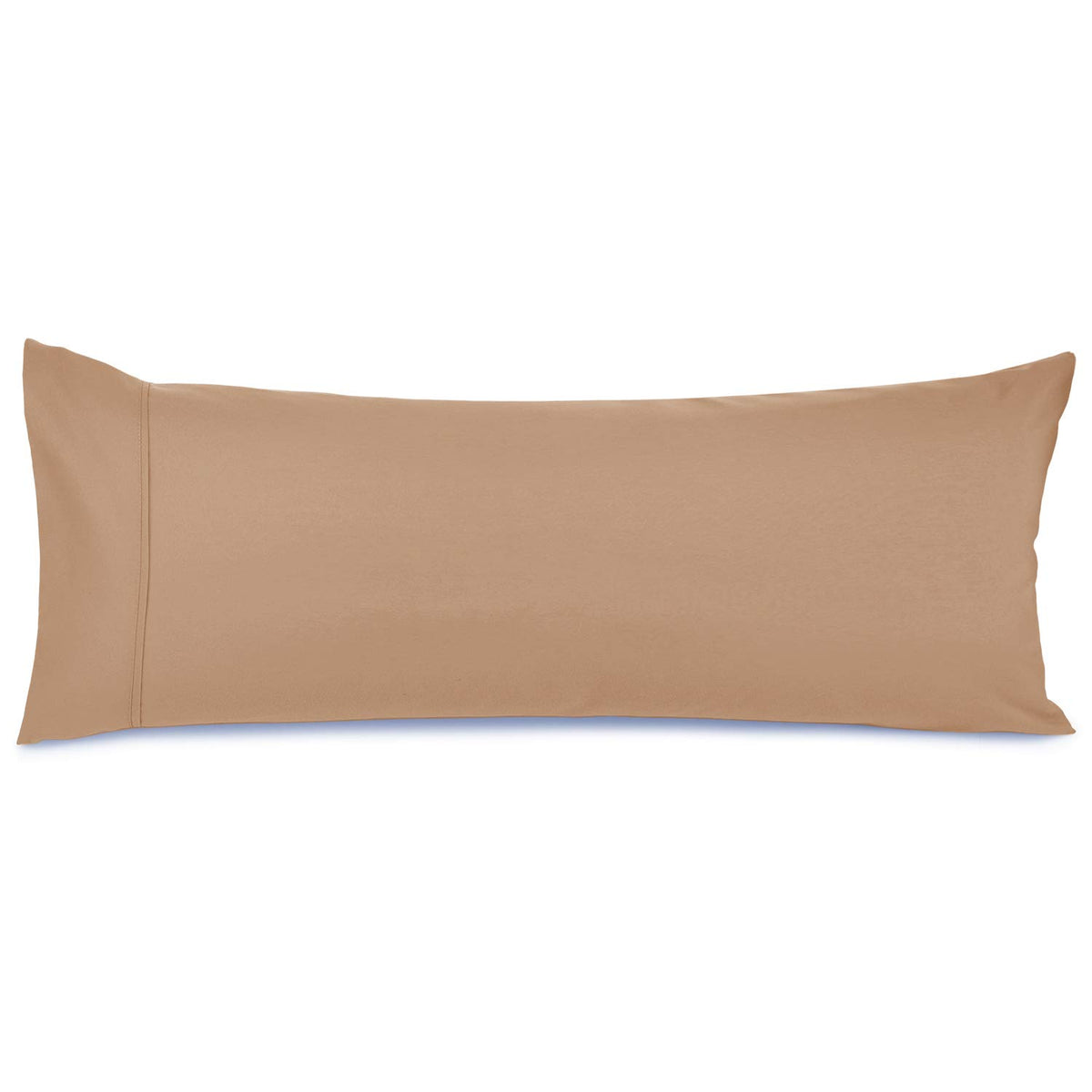 Nestl Body Pillow Cover - Soft Body Pillow Pillowcase - Lightweight Mocha Pillowcase - Microfiber Body Pillow Case Cover - 20X54