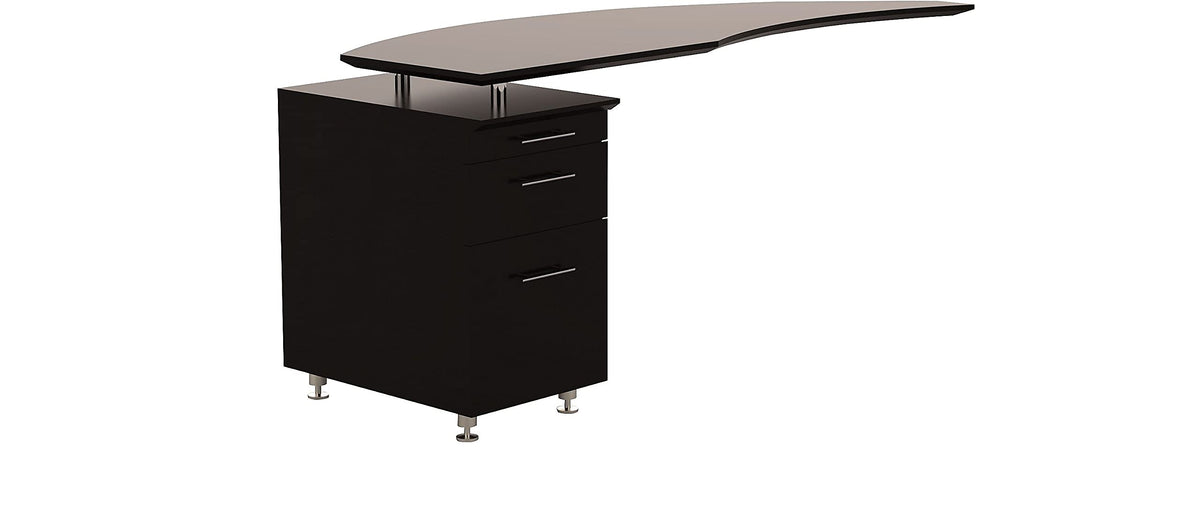 Safco Products Mnrtplldc Medina Desk, Mocha Laminate