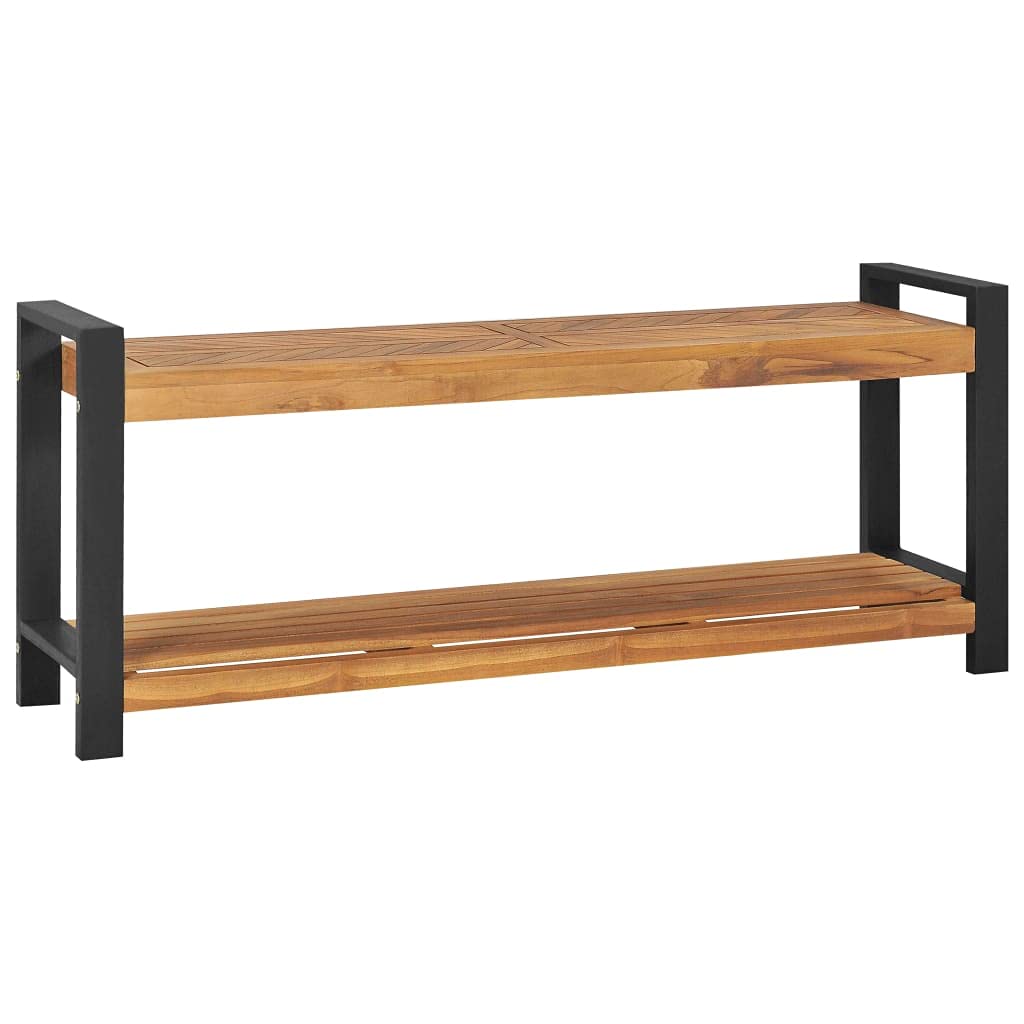 FAMIROSA Bench 47.2&quot; Solid Teak Wood