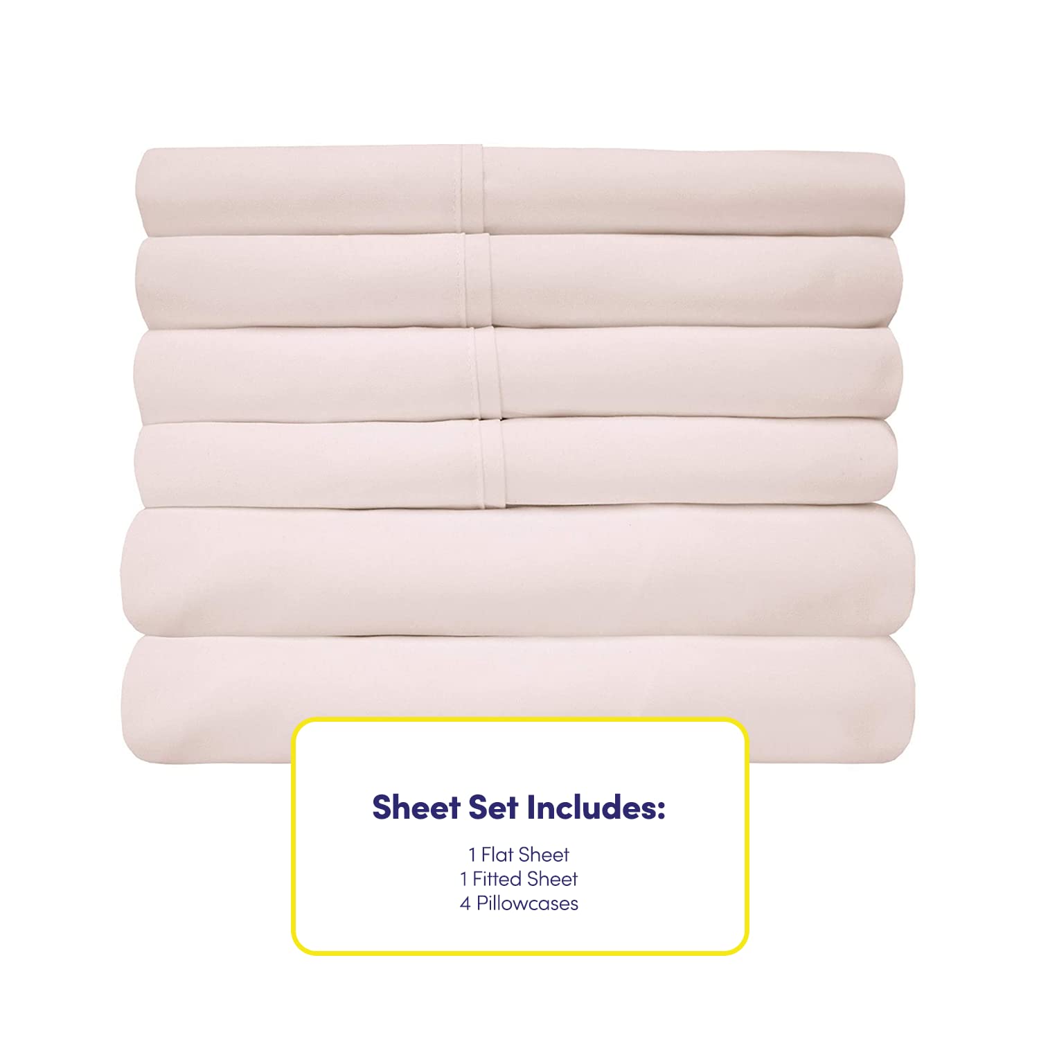 King Size Bed Sheets - 6 Piece 1500 Supreme Collection Fine Brushed Microfiber Deep Pocket King Sheet Set Bedding - 2 Extra Pillow Cases, Great Value, King, Pale Pink