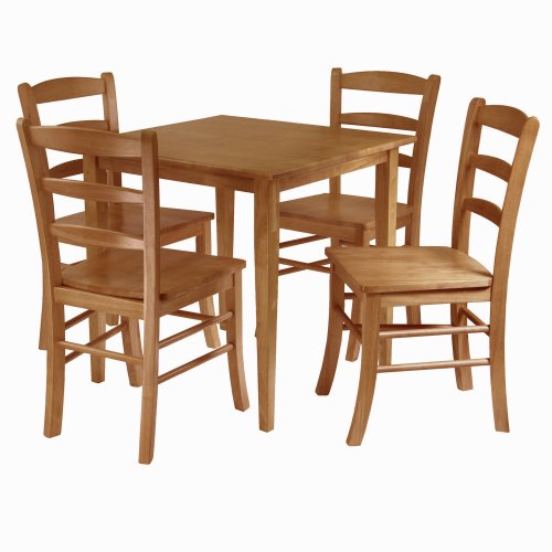 Winsome Groveland 5-Piece Wood Dining Set, Light Oak Finish