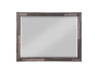 Acme Juniper Rectangular Wooden Frame Bedroom Mirror In Dark Cherry